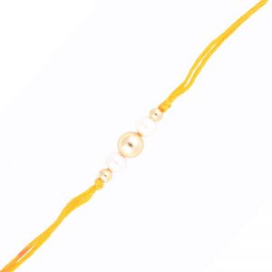 Cute Pearl Beads Rakhi for Brother