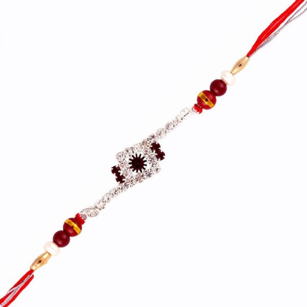 Attractive Daimond Rakhi with Pearl