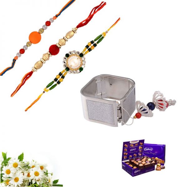 Ultimate Combo of Chocolate with Attractive Rakhis