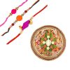 Combo Offer- Pooja Thali with Colorful Rakhis