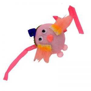Cute Pink Kitty Soft Toy Rakhi