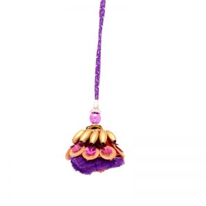 Attractive Purple Beads Lumba Bhabhi Rakhi Gift