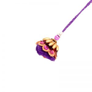 Attractive Purple Beads Lumba Bhabhi Rakhi Gift