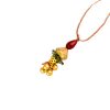 Ethnic Golden Beads Lumba Rakhi Gift