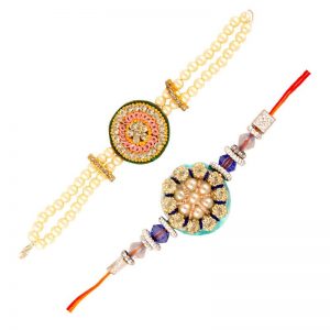 Charming Pair of Rakhis for Sister & Brother