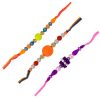 Adorable Beads Colorful Rakhi Set for Brothers