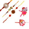 Cute and Ethnic Set of Rakhis for Occasion