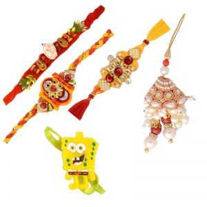 Collection of Mauli and Fancy Rakhis as Gift