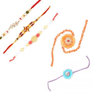 Attractive Collection of Rakhis in One Set