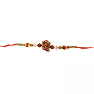 Shree Ganesh Beads Sandalwood Rakhi