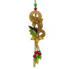 Golden Green Zari Work with Beads Bhaiya Bhabhi Rakhi