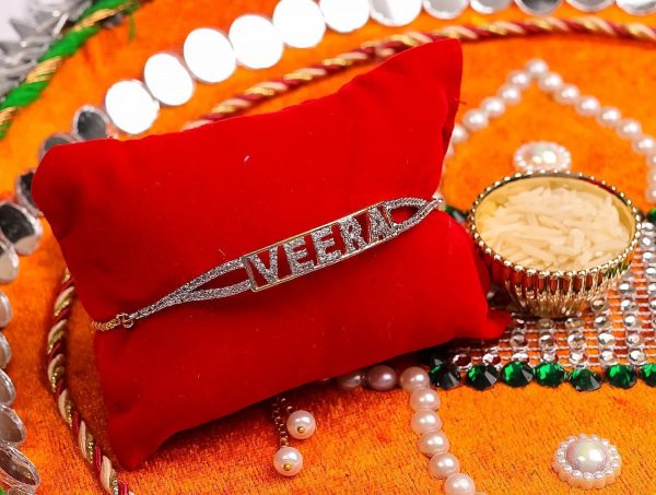 Veera Diamond Bracelet Rakhi