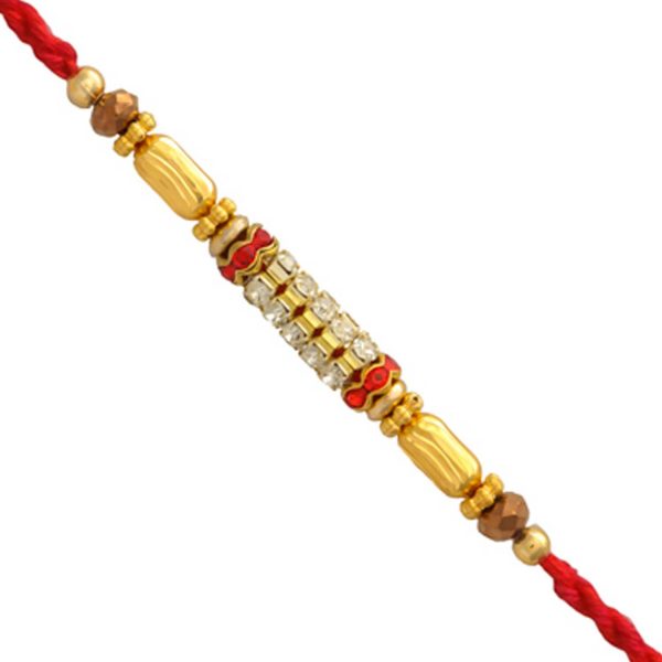 Garish Beads Thread Rakhi