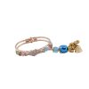 Diamond Bracelet Lumba Rakhi with Beads and Bells