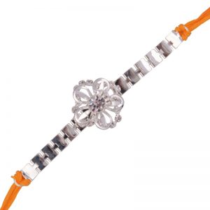 Crystal Daisy Flower Bracelet Rakhi