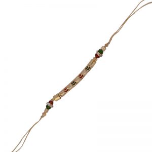 Appealing Colorful Diamond Bracelet Rakhi