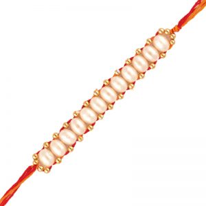 Bracelet Pearl Rakhi for Raksha Bandhan Gift